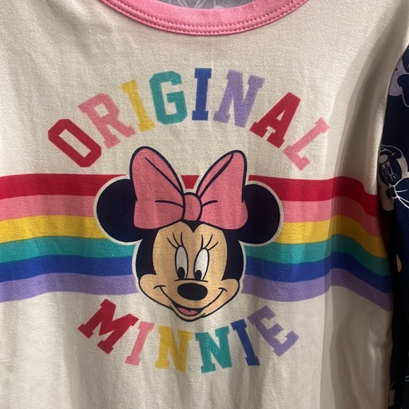Disney ORIGINAL MINNIE little girls top / pajama top long sleeve with thumb hole - Picture 2 of 8